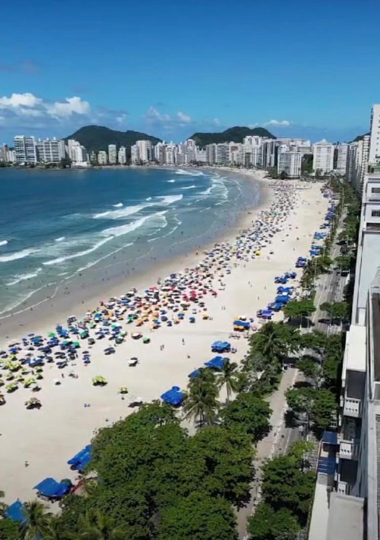 Guaruja Pitangueiras Apto Na Praia Exterior foto